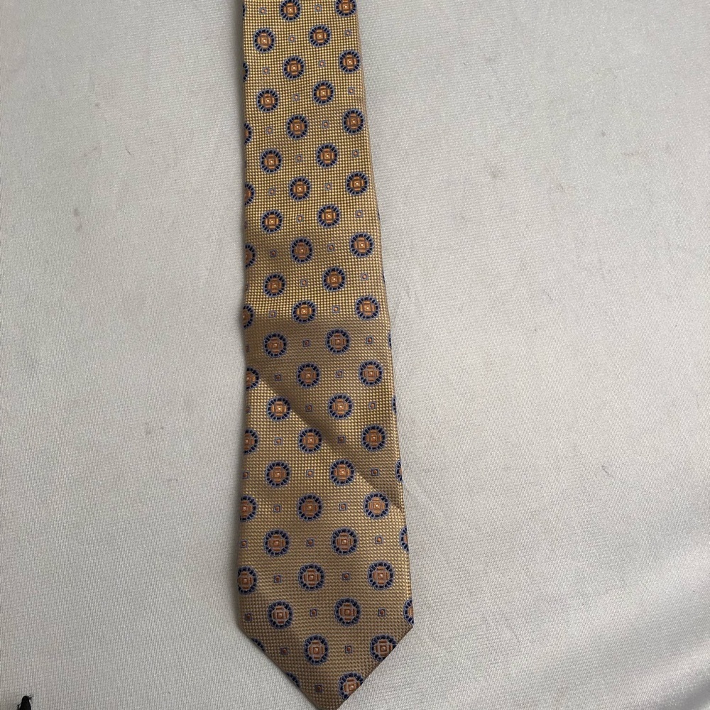 Joseph Abboud yellow and blue silk tie